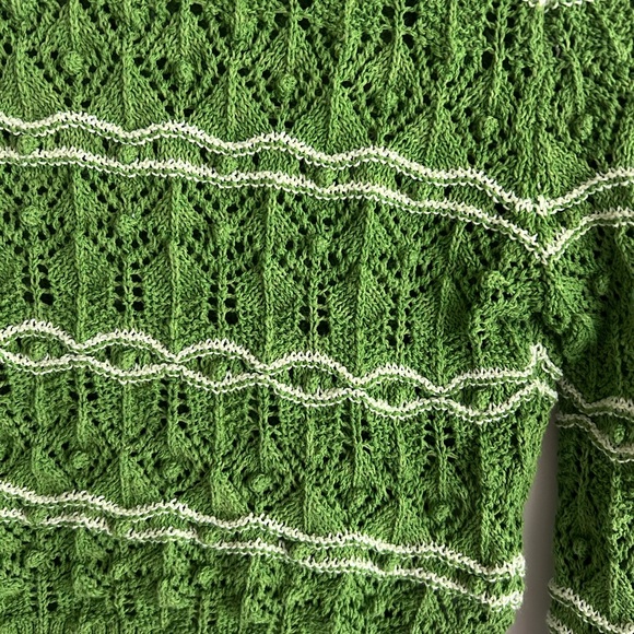 ZARA textured cropped knit sweater - Picture 5 of 6